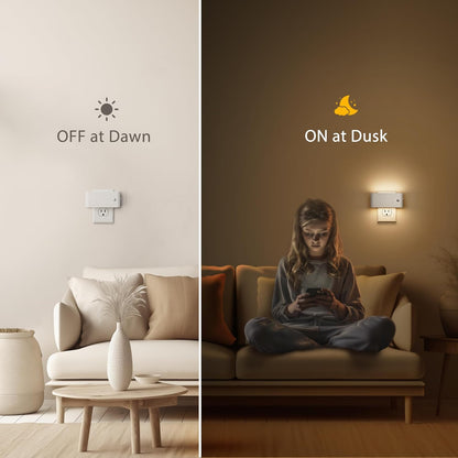 LED Night Light Motion Sensor 2 Pack, Motion Activation Night Lights Plug into Wall, Auto On Off