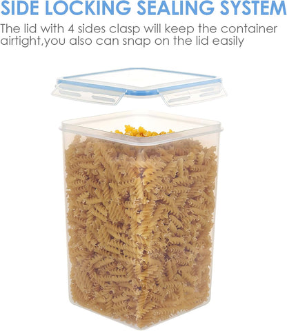 Vtopmart Extra Large Tall Airtight Food Storage Containers 4 Pieces 5.9qt / 6.5L-Plastic PBA Free