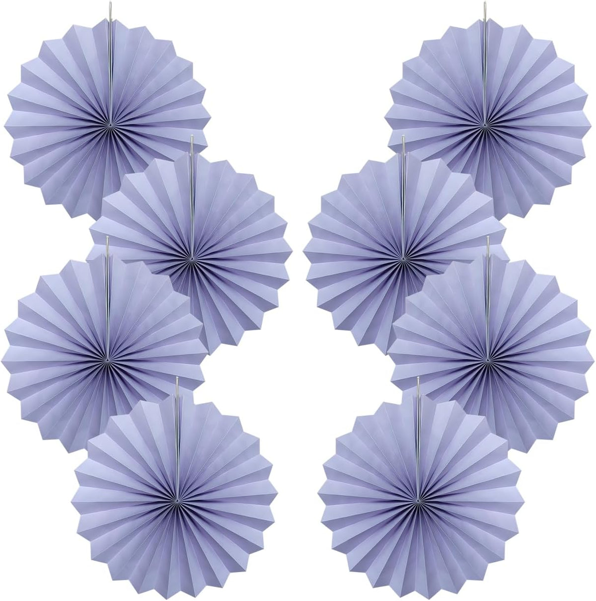 Purple Birthday Decorations,DIY Purple Paper Fans Hanging Decoration ,Party Decorations for Adults