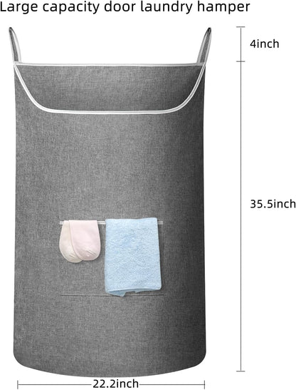 X-Large Door Hanging Hamper Bag,2 Pack Large Capacity Hanging Laundry Hamper Basket with Wide
