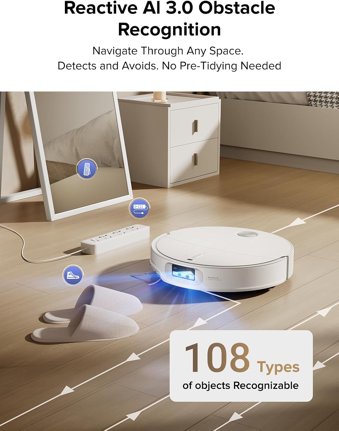 roborock Qrevo CurvX Robot Vacuum and Mop, 22,000Pa Suction, 3.14’’ Ultra Slim, Dual Anti-Tangle