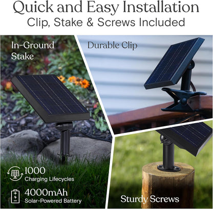 Brightech Ambience Pro Solar Powered Outdoor String Lights -27 ft Commercial Grade Waterproof