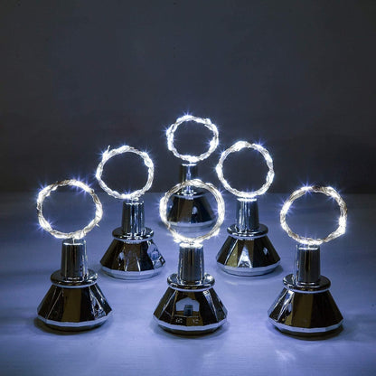 Solar Cork Lights Outdoor - Waterproof Fairy Lights for Wedding Party, Garden, Patio & Pathway