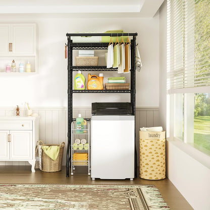 Ulif U11 Over Washer and Dryer Shelves, 3 Tiers Laundry Room Storage and Organizer Standing Shelf
