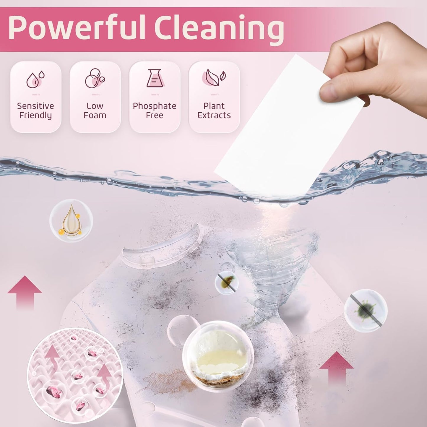 Poesie Laundry Detergent Sheet Berry Burst Scent 160 Sheets No Plastic Jugs No Messy Liquid Powder