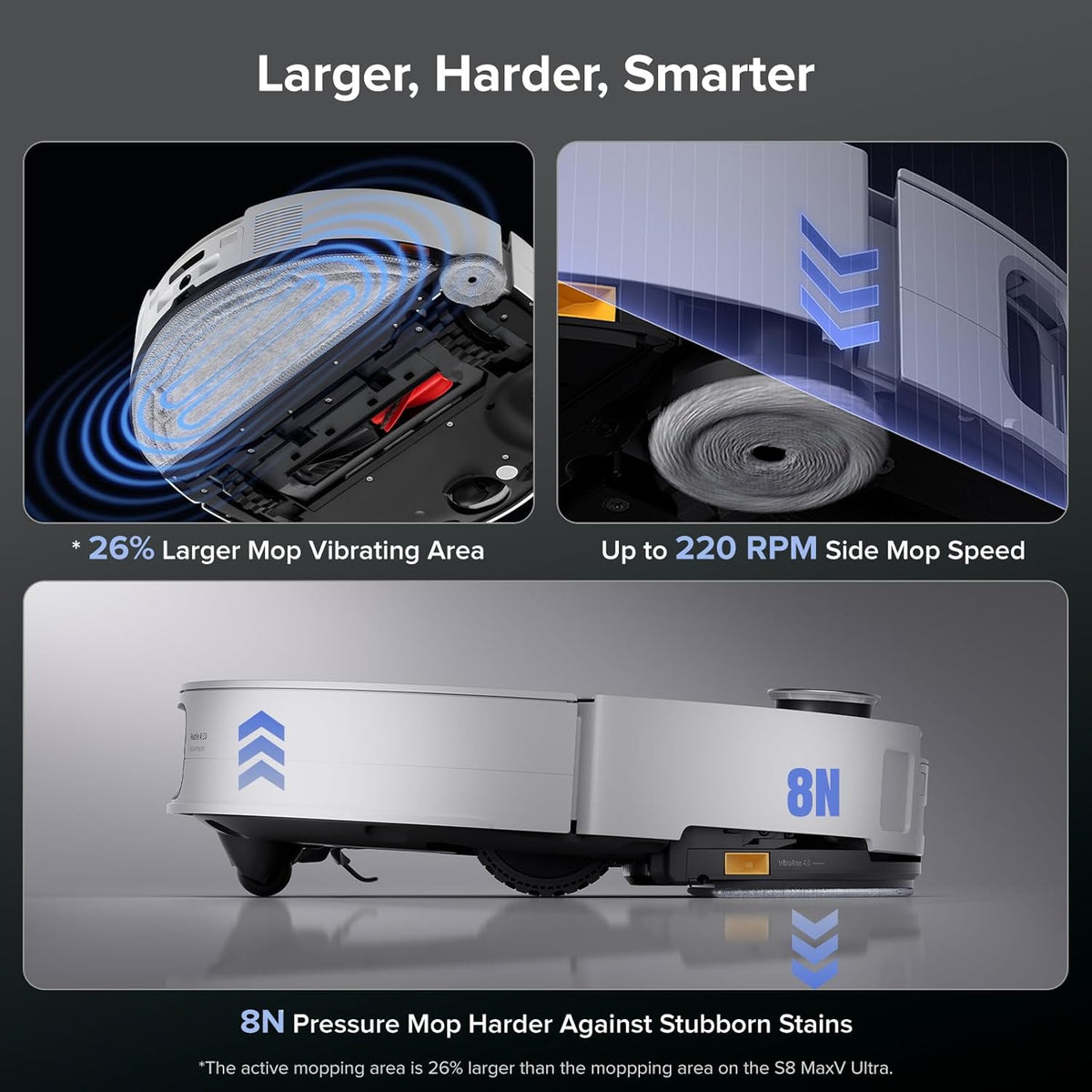 roborock Saros 10 Robot Vacuum and Mop, 22,000Pa Suction, AI Obstacle Avoidance, 3.14-inch Ultra