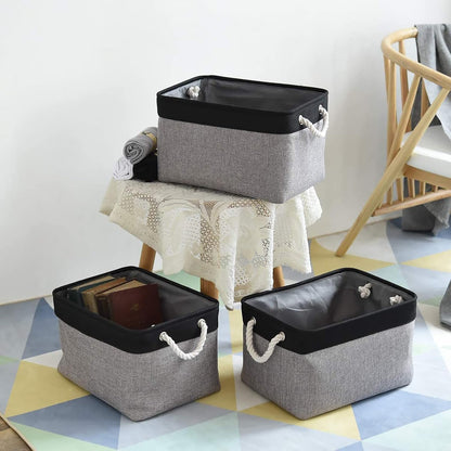 Storage Bins, Storage Cubes Storage Containers for Organizing with Handles for Organizer Bins (15.7