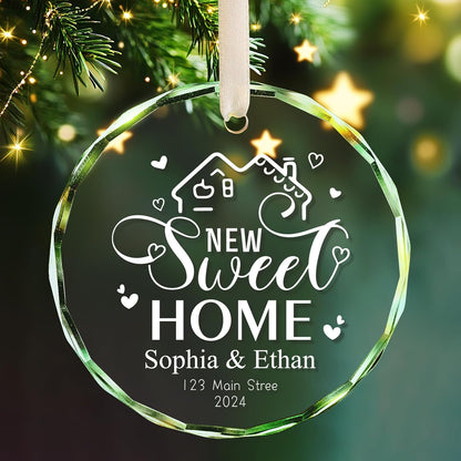 New Home Ornament 2025 House Warming Gifts, Personalized Christmas Ornaments, Custom First