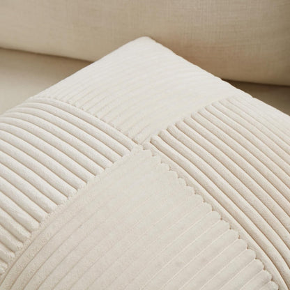 Fancy Homi 2 Packs Cream Lumbar Decorative Throw Pillow Covers 16x32 Inch for Living Room Couch Bed