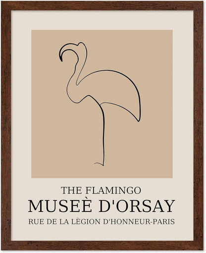 Poster Master Vintage Poster - Retro Minimalist Print - Gift for Artist, Housewarming - Flamingo