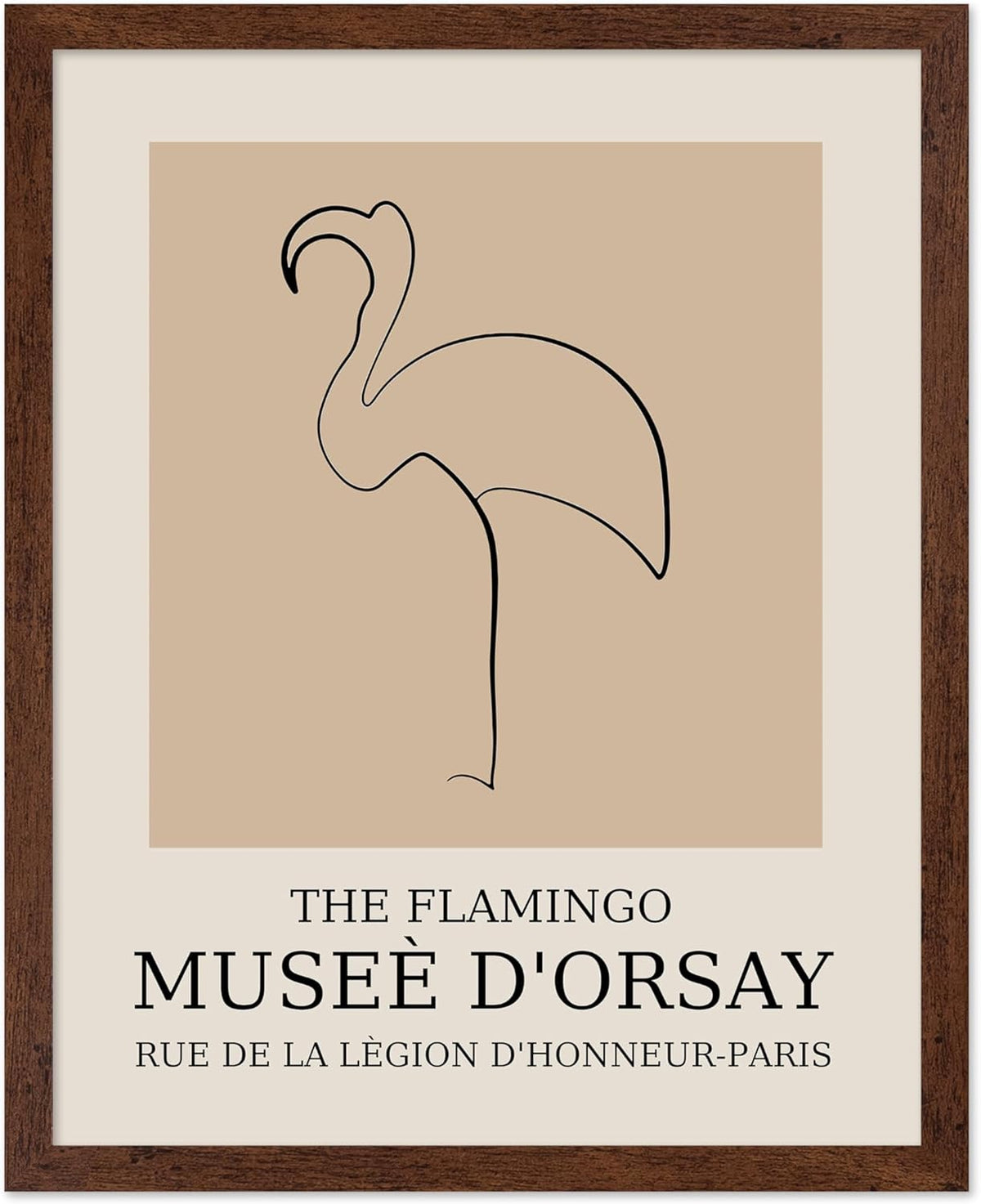 Poster Master Vintage Poster - Retro Minimalist Print - Gift for Artist, Housewarming - Flamingo
