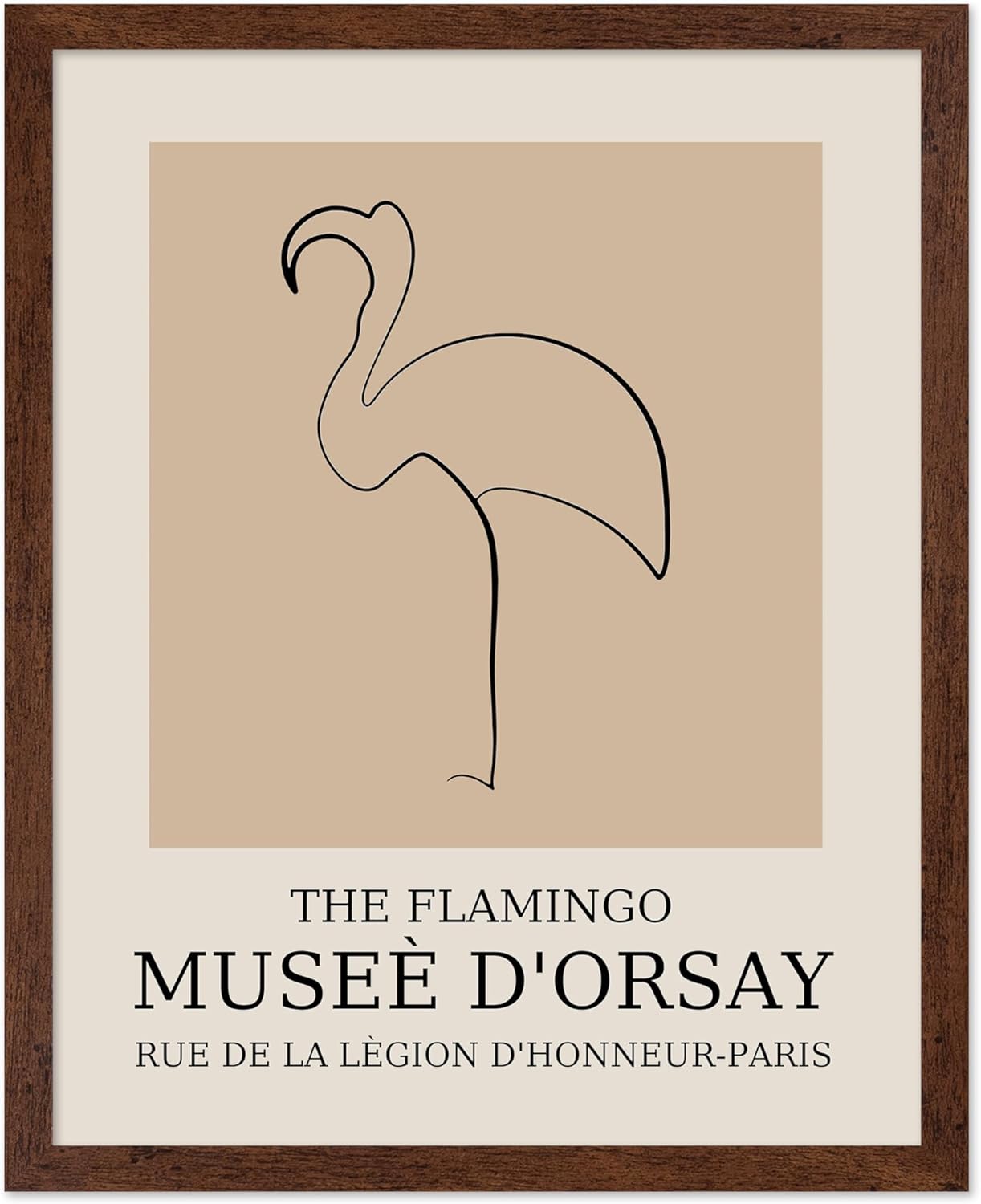 Poster Master Vintage Poster - Retro Minimalist Print - Gift for Artist, Housewarming - Flamingo