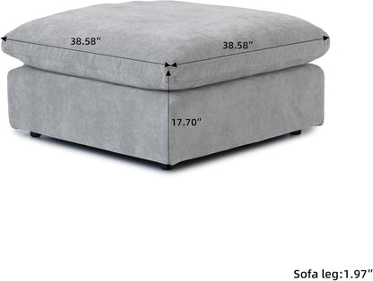JACH U Shaped Sectional Couches, Cloud Sectional Couch with Deep Seat, 119" Down Filled Modular