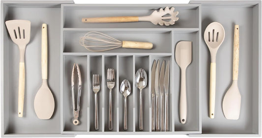 Premium Silverware, Flatware and Utensil Organizer for Kitchen Drawers, Food-Safe Contract Grade