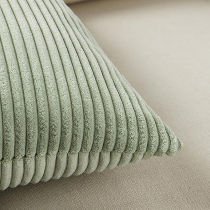 Fancy Homi 2 Packs Sage Green Long Lumbar Decorative Throw Pillow Covers 12x24 Inch for Couch Bed