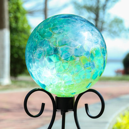 VCUTEKA Gazing Ball, Glass Gazing Balls Sphere for Garden Lawn Outdoor Ornament Yard Decorative