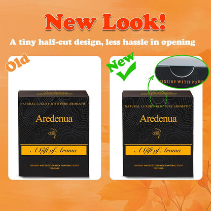 Fall Candle - Autumn Leaves Candle | Autumn Scented Candles for Home, 7oz Autumn Soy Candles for