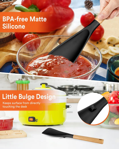 Multifunction Spatula Spoon for Nonstick Cookwares, Great for Cooking and Serving, Sturdy BPA-Free
