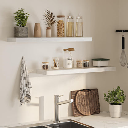 Floating Shelves for Wall,40" W x 8" D x 1.5" H, Wooden Wall Mounted Display Shelves with Invisible