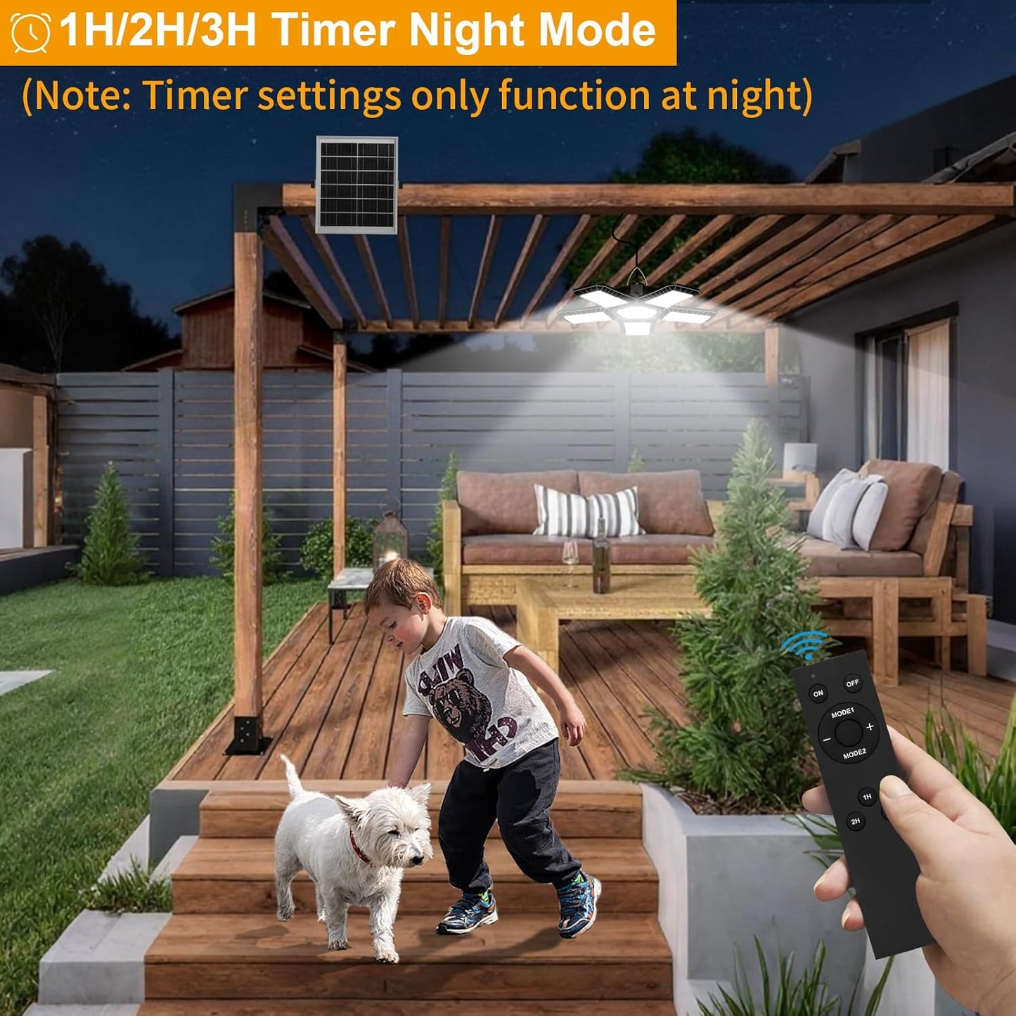 Solar Shed Light Indoor Outdoor, Upgrade Large 267LED Solar Powered Motion Sensor Pendant Light