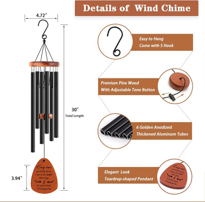 Sympathy Wind Chimes, Memorial Wind Chimes for Loss of Loved One