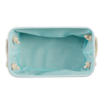 Bone Dry Pet Storage Collection Collapsible Bin, Small Rectangle, Aqua
