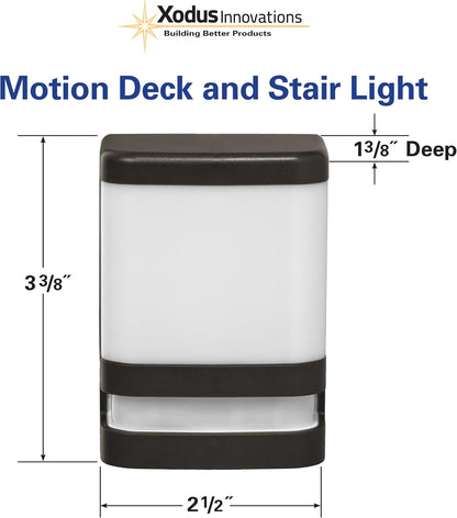BL625-3 Motion Sensing Stair and Deck Light, LED, Battery Operated, Dusk to Dawn Sensor, 30 Seconds