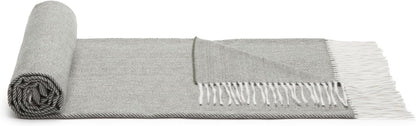 Amazon Basics Cozy Room Décor Throw Blanket, Lightweight, Recycled Polyester, Dark Gray and Light