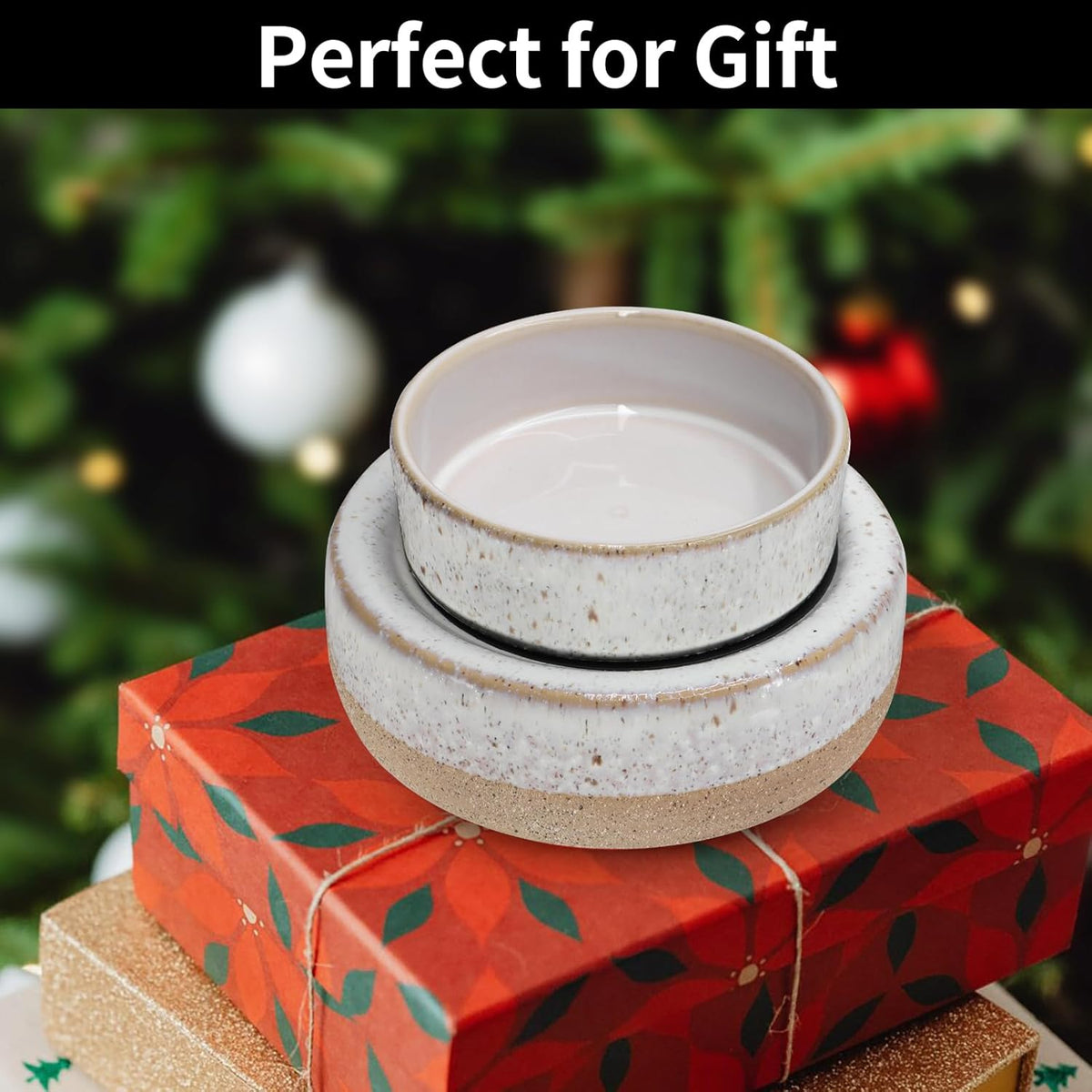 Wax Melt Warmer, Ceramic Candle Melter Melting Wax 3-in-1 Oil Burner Electric Fits Yankee Large