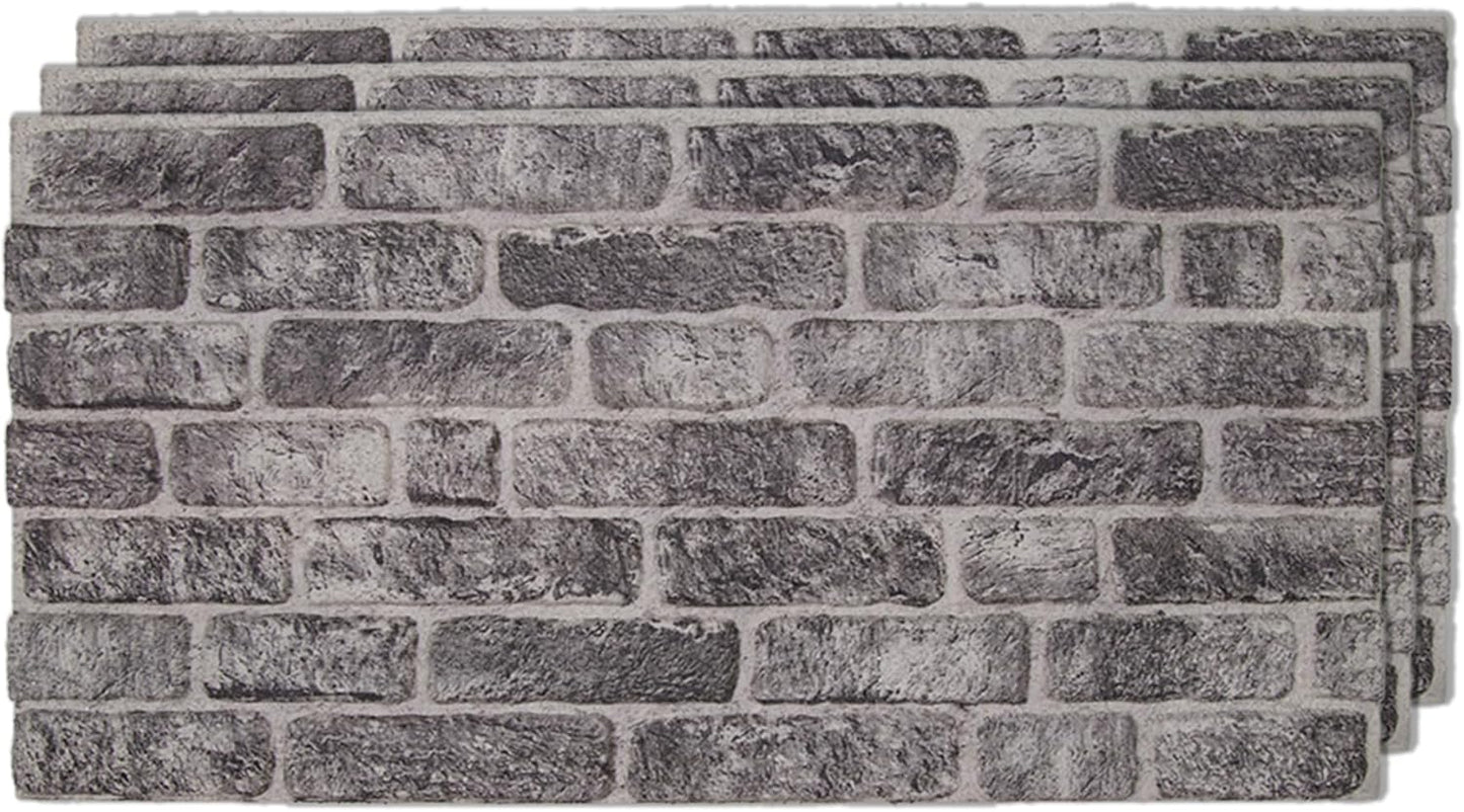 IZODEKOR 3D Wall Panels Brick Effect - Cladding, Stone Look, Styrofoam Facing for Living Room