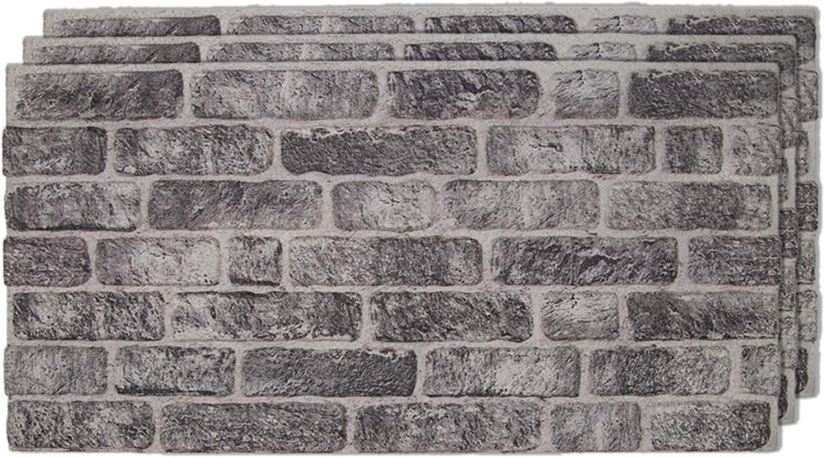 IZODEKOR 3D Wall Panels Brick Effect - Cladding, Stone Look, Styrofoam Facing for Living Room