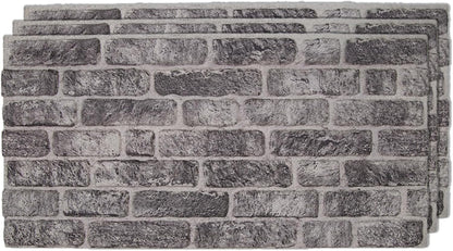 IZODEKOR 3D Wall Panels Brick Effect - Cladding, Stone Look, Styrofoam Facing for Living Room