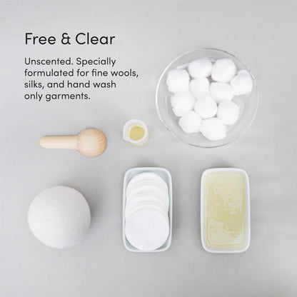 Dirty Labs | Hand Wash and Delicates | Scent Free | 32 Loads (8.6 fl oz) | Bio Enzyme Liquid