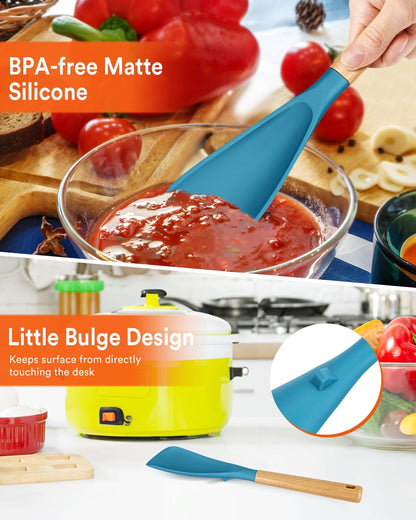 Multifunction Spatula Spoon for Nonstick Cookwares, Great for Cooking and Serving, Sturdy BPA-Free