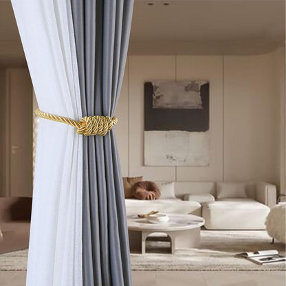 Fenghuangwu 2Pack Magnetic Curtain Tiebacks – Bohemian Style Handmade Woven Tie-Backs for