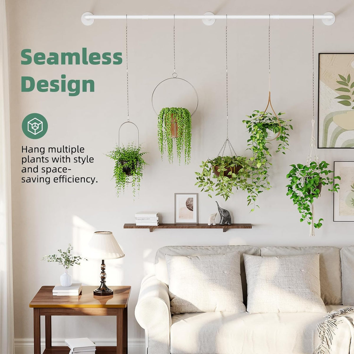 Plant Hanger Indoor with 6 Hanging Chains Hanging Planters for Indoor Plants Hanging Plant Holder
