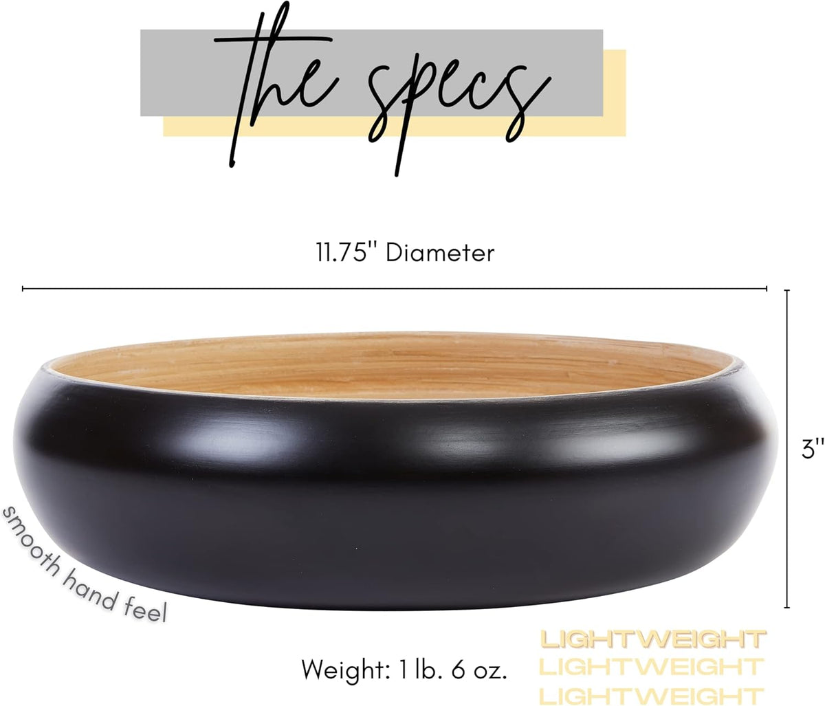 Fruit Bowl For Kitchen Counter, Decorative Bowl, Large Serving Bowl Or Fruit Basket For Kitchen