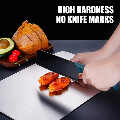 Titanium Cutting Board - 2025 New Upgrade 100% Pure Titanium Cutting Boards for Kitchen Double