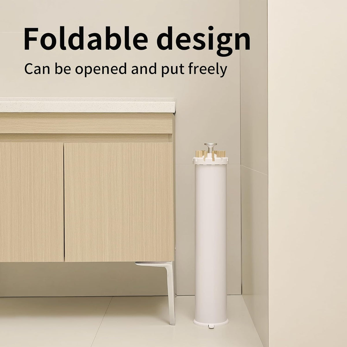 JOOM Four Legs Clothes Drying Rack, Garment Rack Portable and Foldable Space Saving Laundry Drying