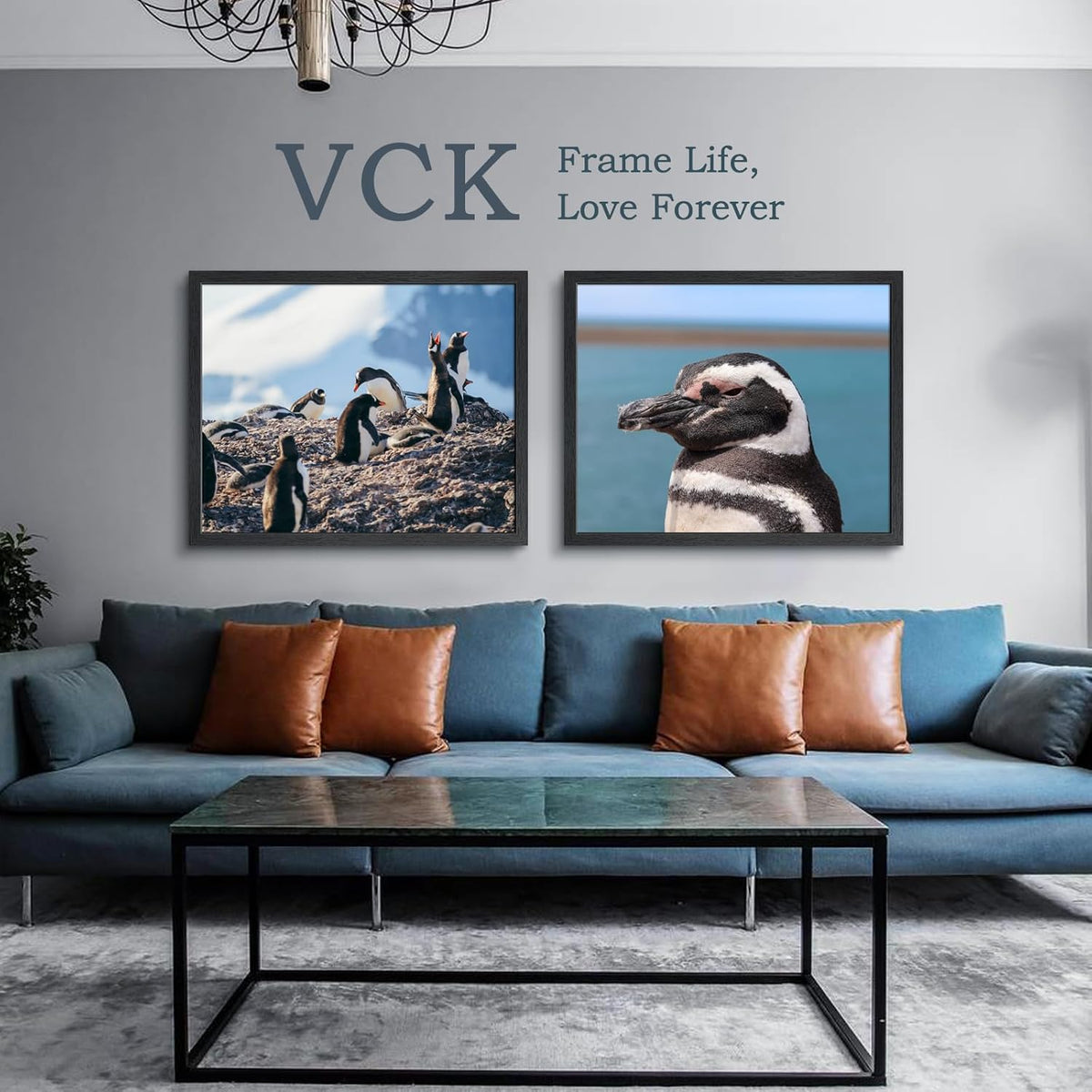 VCK 24x30 Poster Frames Set of 3, Black Solid Wood Picture Frame, Textured Exclusive Gallery Frame