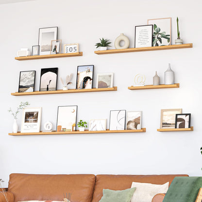 Heimlove Picture Ledge Shelf, Floating Shelves Set of 2, 36 Inches Picture Shelf for Wall with