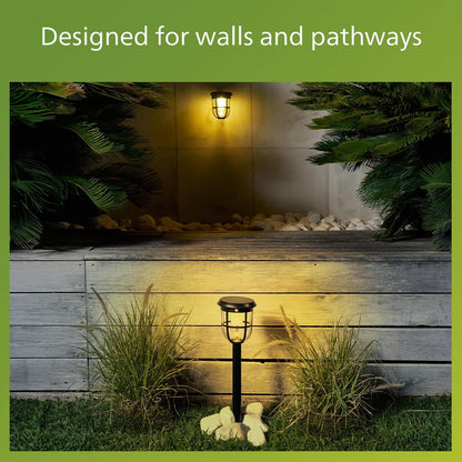 Philips Solar LED 1-Pack Ultra-Efficient Wall Lantern - Radii, Dusk to Dawn, Automatically