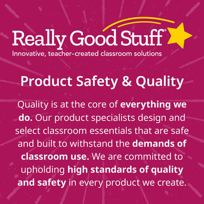 Really Good Stuff Stacking Bins, 14" x 10" x 5.75", 4-Pack, Neon