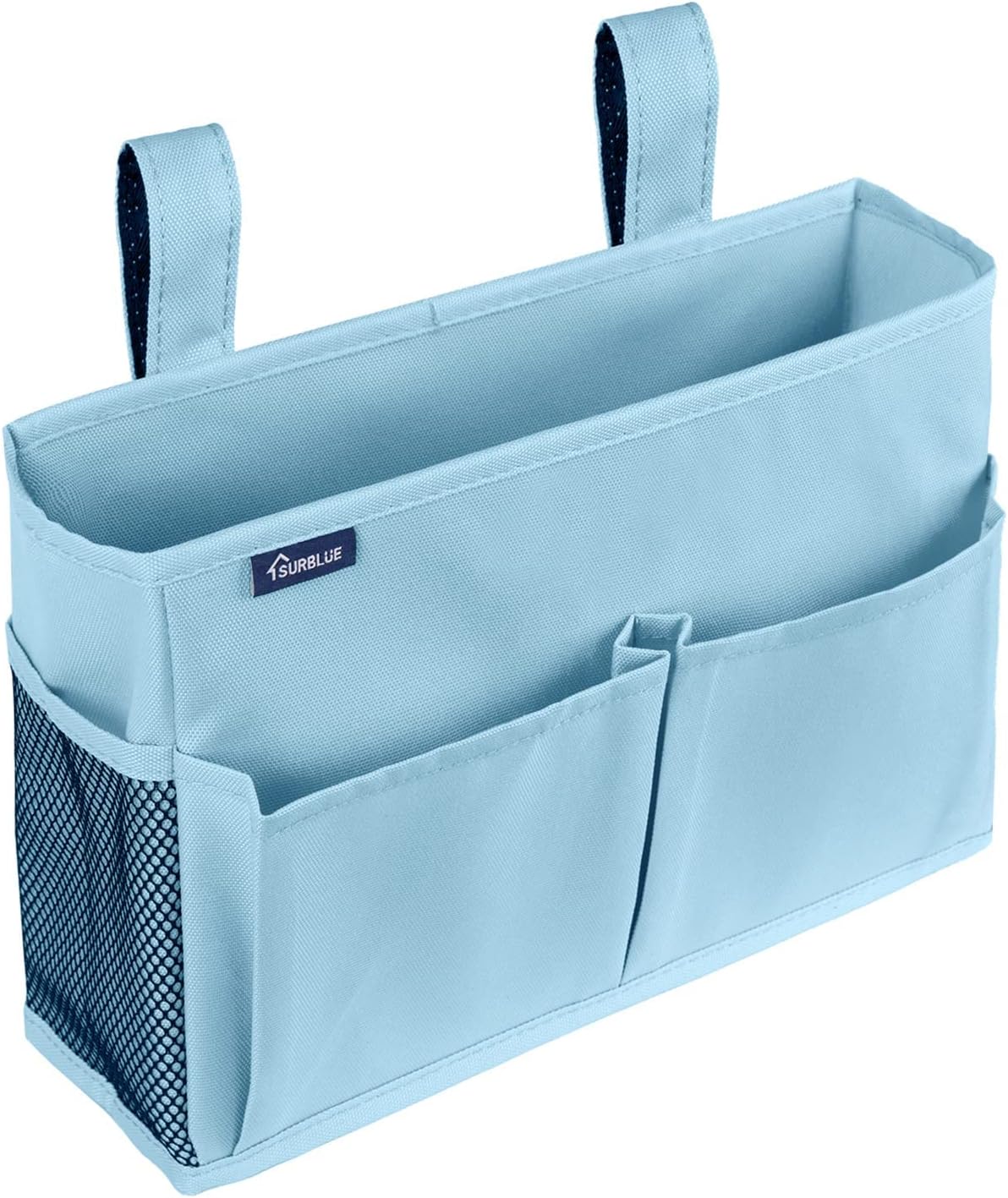 Surblue Bedside Caddy Hanging Organizer Bedside Storage Bag for Bunk and Hospital Beds (Small