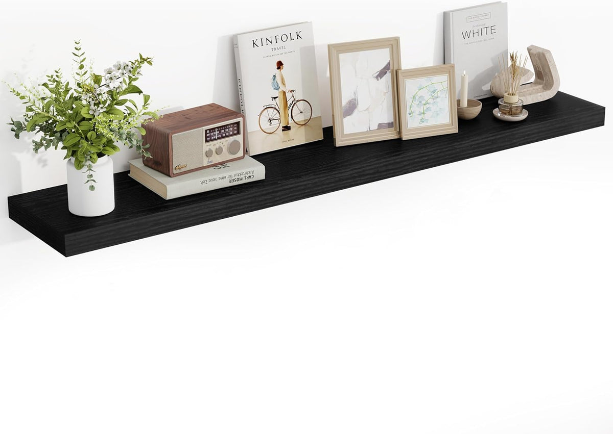 55 Inch Floating Shelves, 55"x9.25"x1.5" Inch Deep Floating Shelves for Wall, Wooden Shelves for