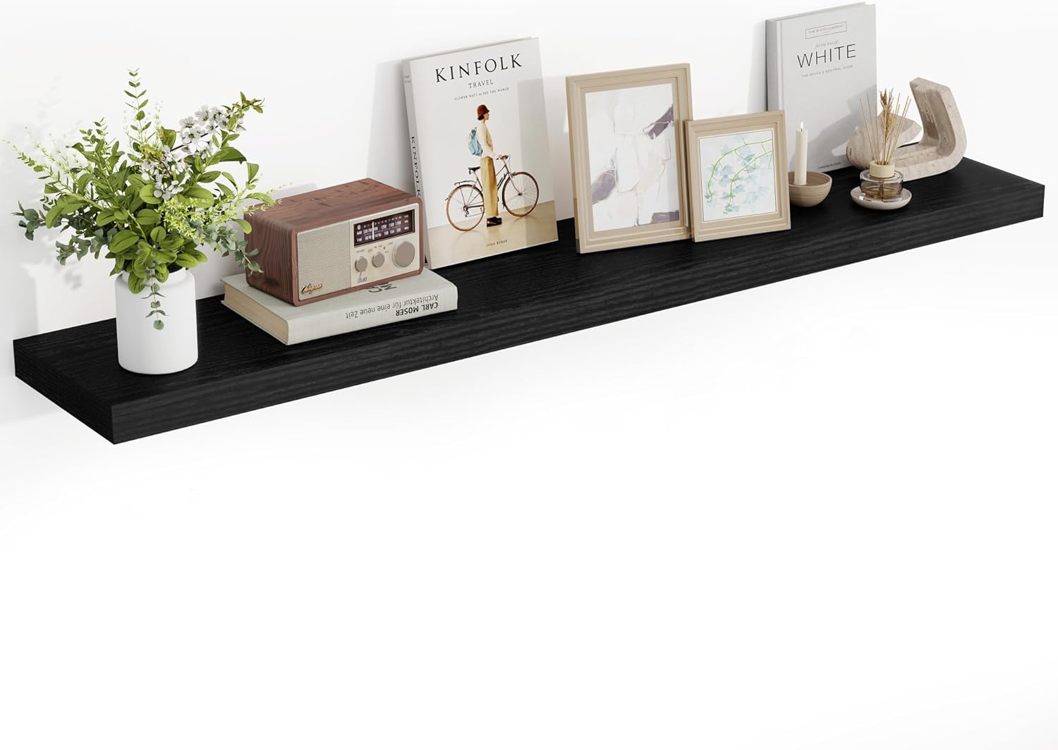 55 Inch Floating Shelves, 55"x9.25"x1.5" Inch Deep Floating Shelves for Wall, Wooden Shelves for
