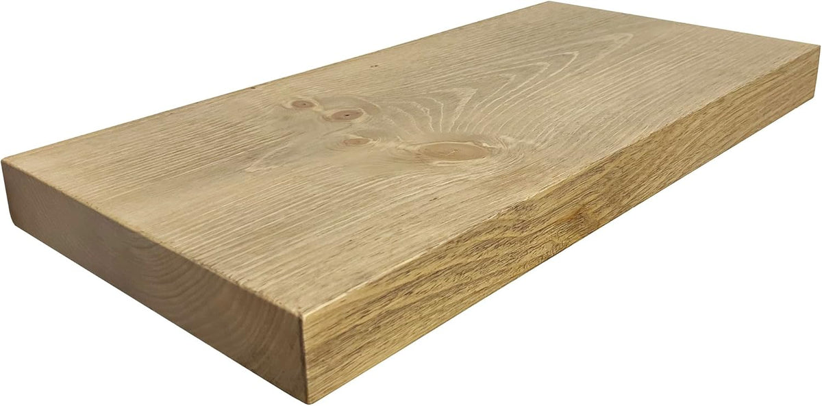 Joel's Antiques 24 Inch Wooden Floating Shelves for Wall - 24x12x2 in - Made of Natural Wood