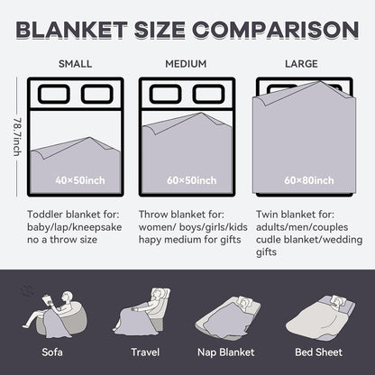 Chunky Knit Blanket - Luxury Soft Cozy 60 * 80 Throw Blanket,100% Woven Blanket Rope Knot Throw