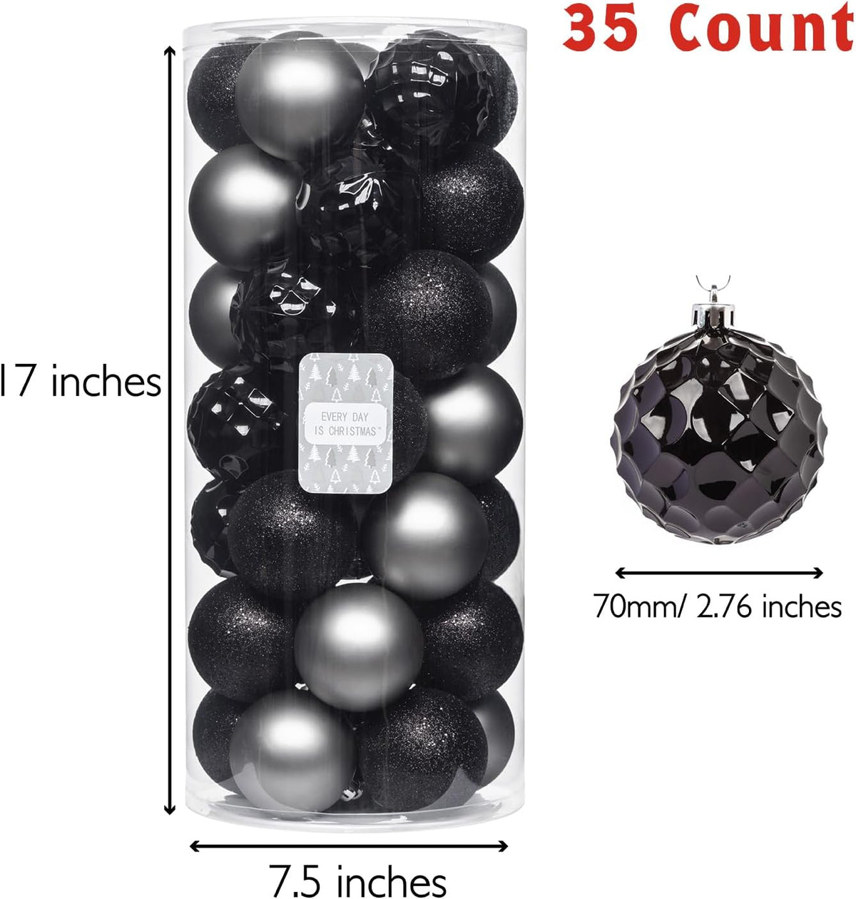 Every Day is Christmas Ornaments, Shatterproof Christmas Tree Ornament Set, Christmas Balls