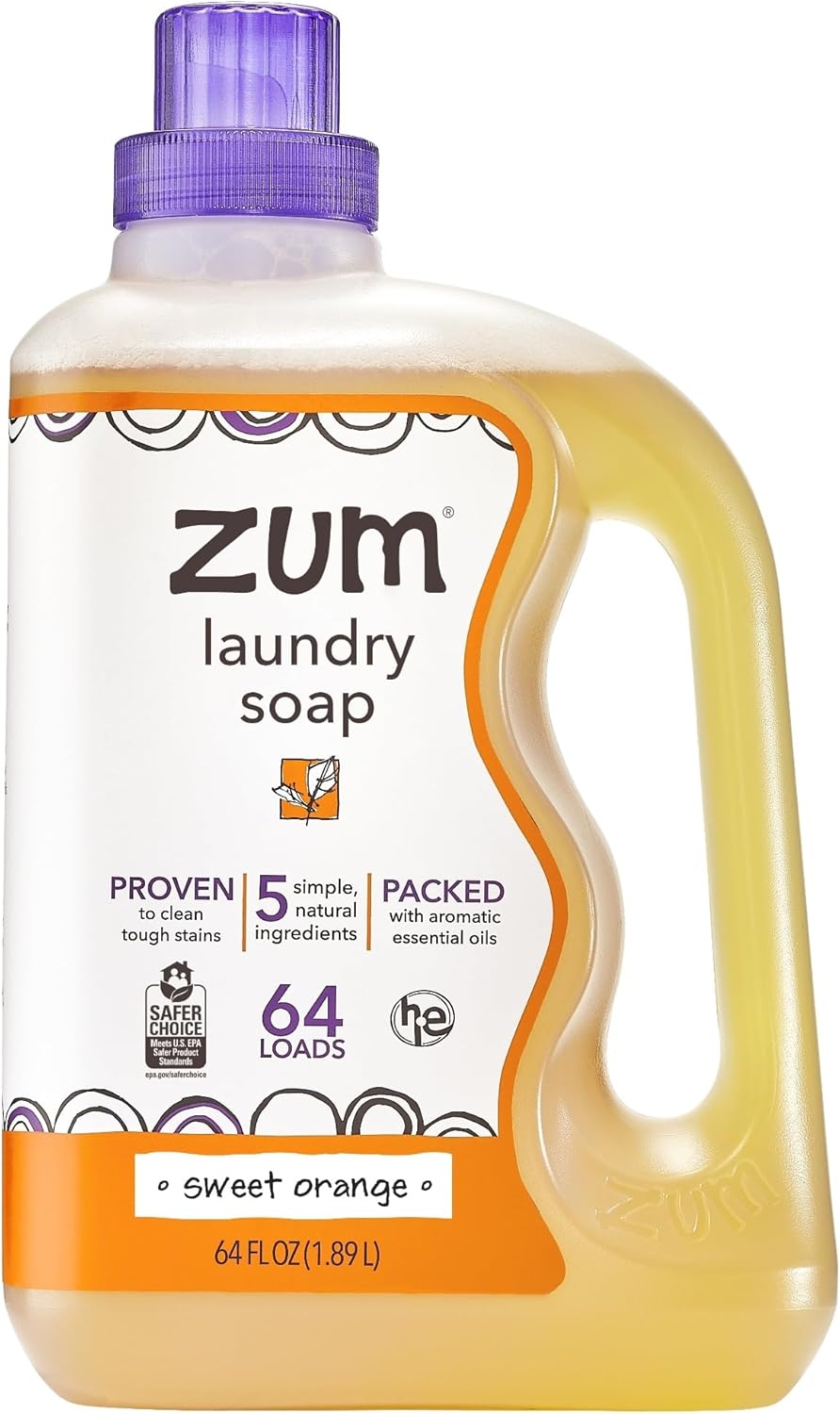 Indigo Wild Zum Clean Laundry Soap - Plant-Based Liquid Laundry Soap - Contains Baking Soda
